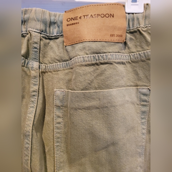 NWT One Teaspoon- Shabbies Low Waist Drawstring Boyfriend Denim Jeans - Picture 10 of 12